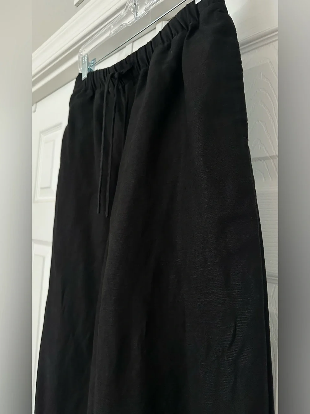 Aritzia Wilfred  the lodge pant cruiselinen linen blend pants black size small